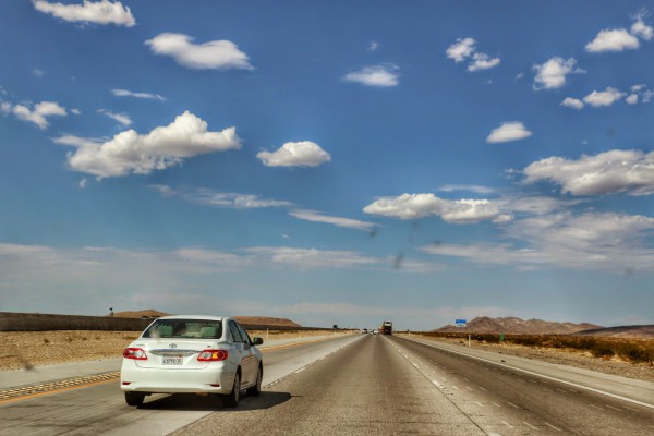 Interstate 15 richting Las Vegas