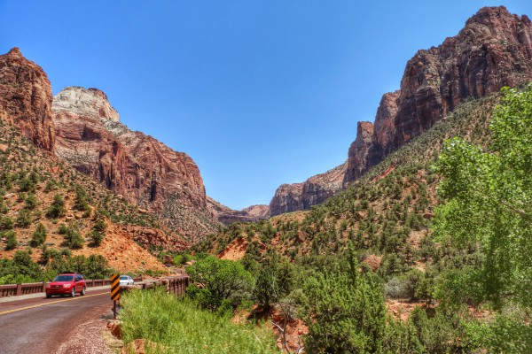 Met de auto door Zion National Park