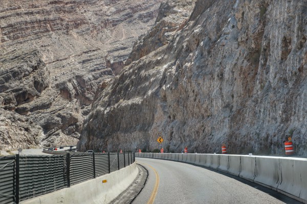 Route naar Zion National Park