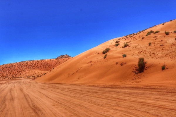 Route naar Antelope Canyon