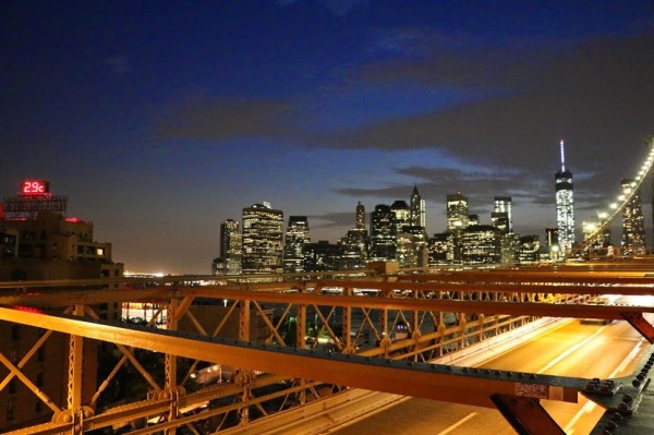 Brooklyn bridge avond