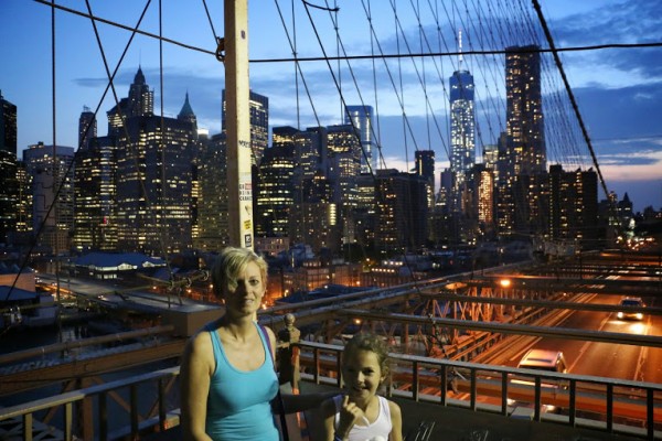 Brooklyn bridge skyline