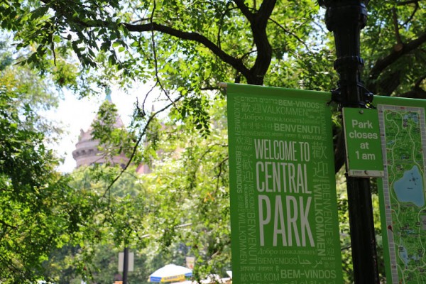 Central Park New York Welcome