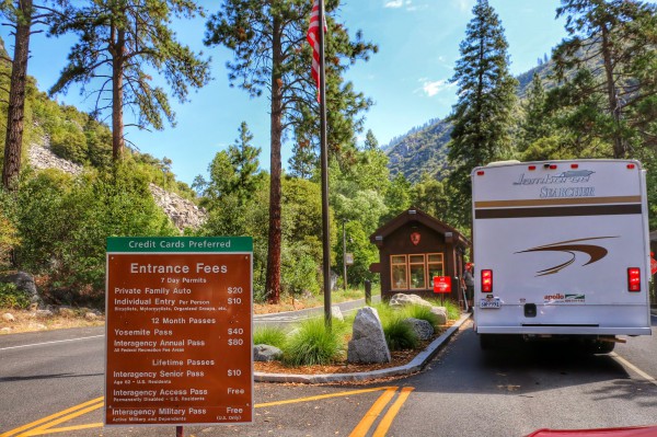 Ingang Yosemite National Park