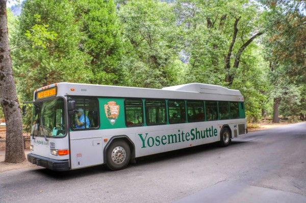 Yosemite shuttle bus