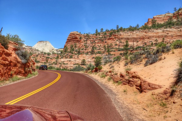 Route door Zion National Park