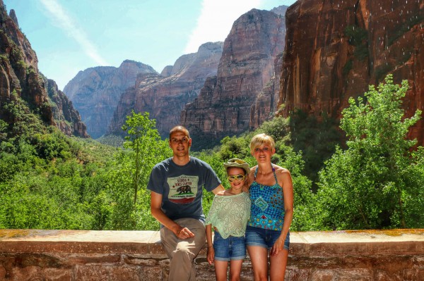 Zion National Park met kind