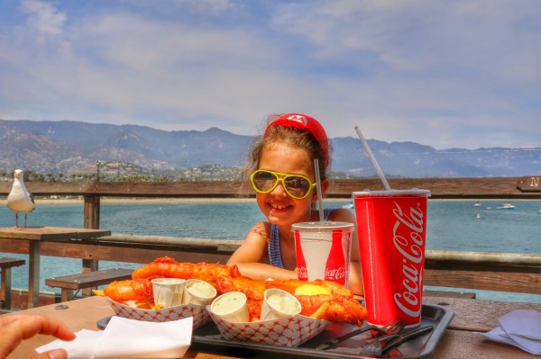 Fish and Chips eten in Santa Barbara