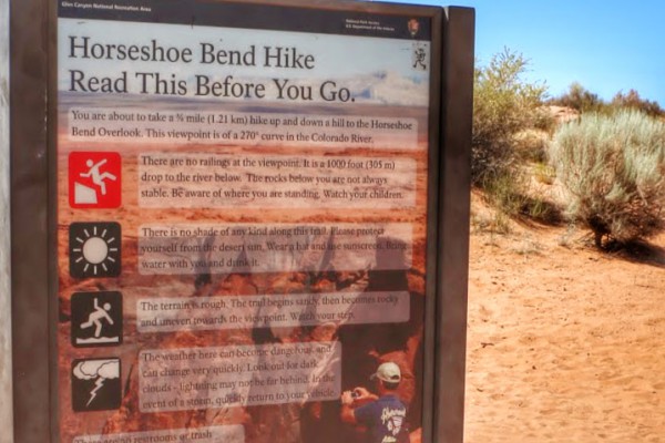 Horseshoe Bend Hike guidelines