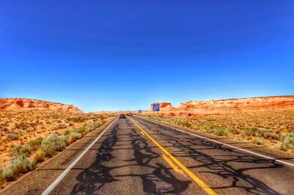 Route naar Antelope Canyon