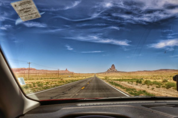 Route naar Monument Valley