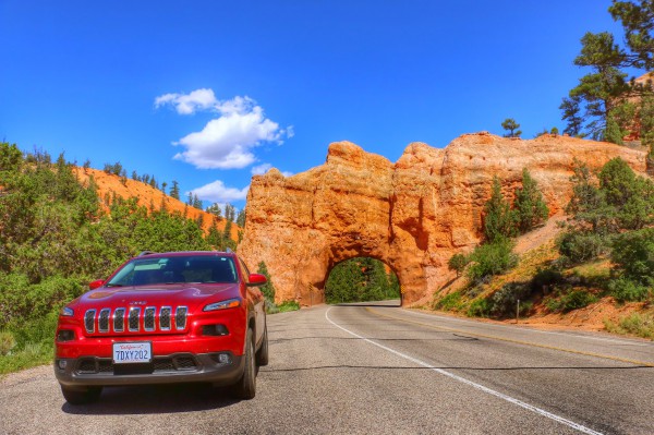 Route van Bryce Canyon naar Page