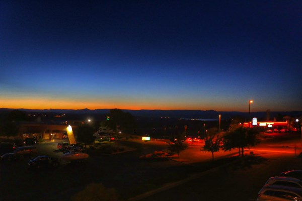 Zonsondergang in Page Arizona