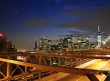 Brooklyn bridge avond